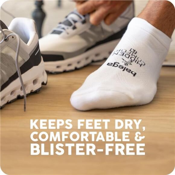 Unisex Adult Hidden Comfort Performance No Show Athletic Running Socks (1 Pair) - Picture 3 of 7